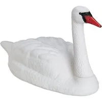 relaxdays Gartenfigur XXL Gartendeko Schwan