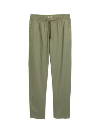 TOM TAILOR Denim - Loose Fit Hose mit Kordelzug grün - Gr. - S