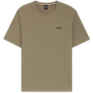 Boss - T-Shirt für Herren, Waffelstrick (Braun)