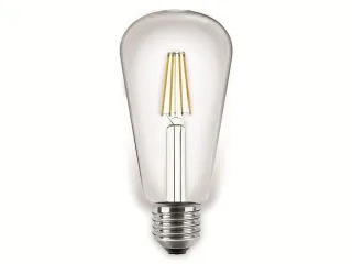 BLULAXA LED-Filament-Lampe, ST64, E27, EEK: E, 4 W, 470 lm, 2700 K