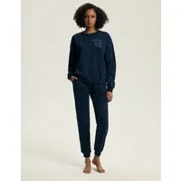 Henderson Hausanzug Hausanzug Loungewear Set aus Baumwolle langärmlig angenehm Delancy (2 tlg)