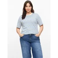 s.Oliver Kurzarmshirt T-Shirt Gestreiftes T-Shirt mit Rundhalsausschnitt