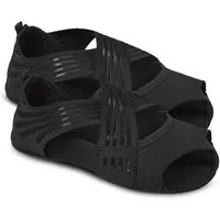 COOL-i ® Yogahose Zehenlose Yoga & Pilates-Socken mit rutschfester Sohle elastische Kreuzriemen, atmungsaktiv, für Damen