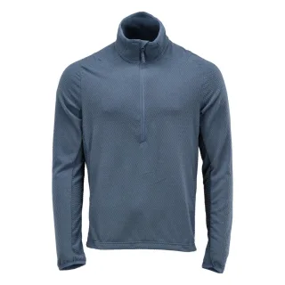 MASCOT Herren Microfleece Pullover mit kurzem Reißverschluss CUSTOMIZED Steinblau XS - 22703-639-85-XS