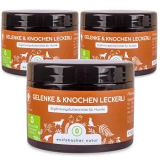 Wolfsbacher Natur Gelenke & Knochen Leckerli 3x