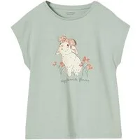 vertbaudet Kurzarmshirt Mädchen T-Shirt mit Tierprint