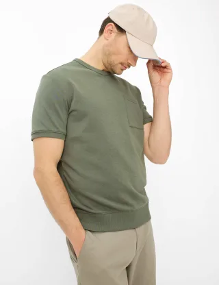 Brax Herren Sweatshirt Style SULLY thyme Grün Khaki, grün - khaki, Gr. 5XL