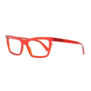 Off White - "Style Sun" Kontrast-Muster-Sonnenbrille, Kunststoff (Rot/Blauer Klotz)