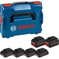 4x Akku ProCORE 18V 4.0Ah + 2x Akku ProCORE 18V 8.0Ah Professional blau/schwarz, L-BOXX, AMPShare Alliance