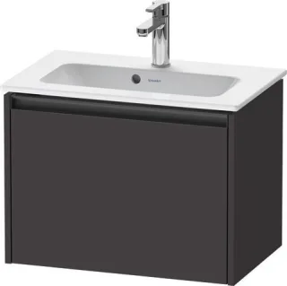 Duravit Ketho.2 Waschtischunterbau wandhängend Graphit Supermatt 610x390x440 mm - K25055080800000 K25055080800000