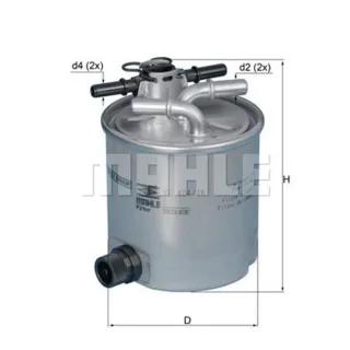 Mahle Kraftstofffilter Dacia Logan Sandero Renault Logan Suzuki Jimny