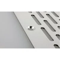MS Beschläge Lüftungsgitter Aluminium Lochblech 80mm Breite Lüftungsblech