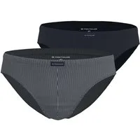 TOM TAILOR Minislip Kentucky (Packung, 2er Pack) bequem, basic, eng, atmungsaktiv, mit Logo, breiter Bund, Baumwollmix