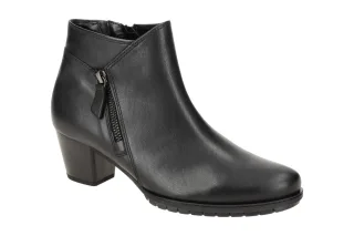 Gabor Damen Stiefeletten 76.603 - PALMA - Schwarz Echtleder weich gepolstert