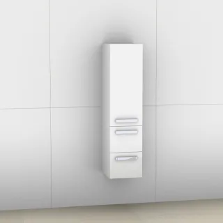 Artiqua 400 Midischrank, Weiß Glanz, 400-MLL-1-30-L-7050-68 400-MLL-1-30-L-7050-68