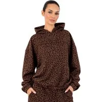 Smilodox Hoodie Siara, Oversize Leo-Print, Kapuzenpullover mit Kordelzug, Streetwear Oversize, Leo-Muster, weiches Material, Homewear
