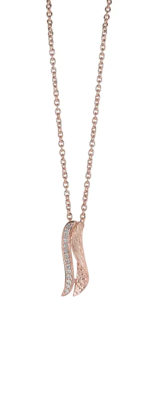 Orphelia Damen-Kette aus 925er Sterlingsilber mit Anhänger - Rosé ZH-6030/1