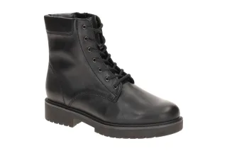 Gabor 72.735.57 Damen Stiefeletten Schwarz elegant LaceUp Boots