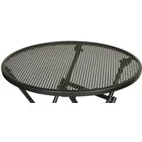 TPFGarden Gartentisch EXETER (Klapptisch rund - Gartentich aus Streckmetall klappbar, Hochwertiger und robuster Outdoor Tisch), Outdoor Esstisch - Terrassentisch - Maße (BxHxT): 60 x 72.5 x 60 cm