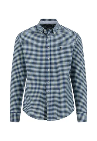 FYNCH-HATTON - Colorful Washed Oxford, B.D.,1/1 harbor blue - Gr. - L