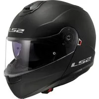 LS2 Motorradhelm FF908 Strobe II Solid Klapphelm, vorbereitet für Kommunikationssystem,integriertes Sonnenvisier