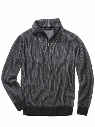 Mey & Edlich Herren Artisan-Troyer Grau 100 % Schurwolle