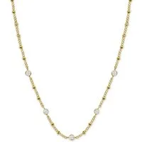 ROSEFIELD Edelstahlkette ROSEFIELD Multi Crystal Necklace Multi-Kristall-Halskette Goldfarben