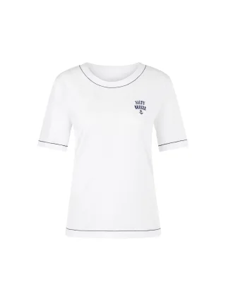 Marc Cain Sports - Klassisches T-Shirt white - Gr. - 40