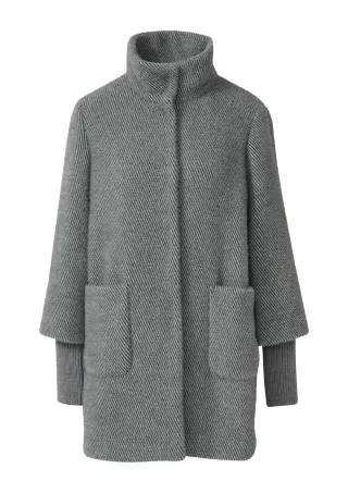 s.Oliver BLACK LABEL - Outdoor-Mantel grau - Gr. - 34
