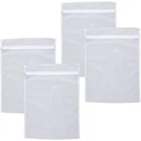 WENKO Wäschenetz Universal 3 kg,(Set, 4-St), Wäschebeutel zum Schutz für Feinwäsche, mit Reißverschluss, kochfest