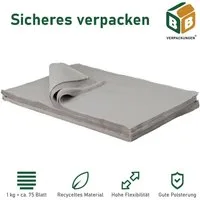 BB-Verpackungen Seidenpapier Packseide SMALL, Grau, 37,5 cm x 50 cm