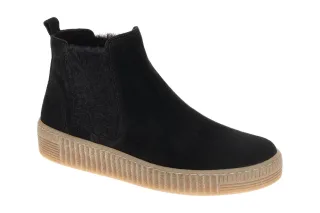 Gabor Damen Stiefeletten 8013.02.013 Schwarz Bequeme Chelsea-Boots