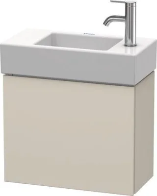 Duravit L-Cube Waschtischunterbau wandhängend Taupe Supermatt 480x240x400 mm - LC6246L8383 LC6246L8383