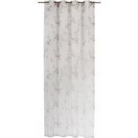ELBERSDRUCKE Vorhang Ösenschal Kyoto 09 beige-weiß 255 x 140 cm (1 St), Ösen, halbtransparent, Polyester, floral, modern