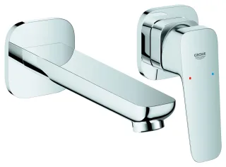 GROHE 2-Loch-Waschtisch-Wandbatterie Cubeo 101788, FMS für 23200003 Ausl. 183mm chrom, 1017880000 1017880000