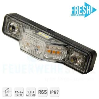 LED Front- und Kreuzungsblitzerset mit Umrissleuchte ECE-R65 Blau (ECE-R65)