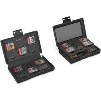 YAXO Nintendo-Schutzhülle Switch 2 Hülle Case ultradünn leicht Dock-kompatibel UV-Schutz Griff Game-Card Case Organizer Halter Box Hardcase Reise Etui Zubehör, 24 Kartenslots stoßfest UV-beständig