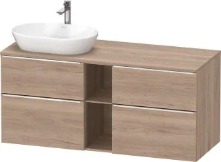 Duravit D-Neo Konsolen-Waschtischunterbau wandhängend 1400x550x664 Az 2 Ei DE4970L10550000