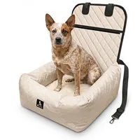 Bluzelle Hunde-Autositz Premium Hunde Autositz, 2-in-1 Hundebett, Haustier Auto Transport-Sitz, Wasserfester Oxford Stoff, Reise Hundesitz für Kleine & Mittlere Hunde / Waschbar Rutschfest
