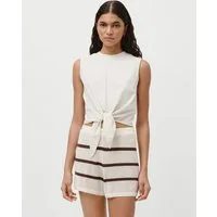 LeGer Shirttop Tabea, LeGer by Lena Gercke mit Knoten-Details vorne, normale Passform