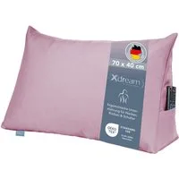 XDREAM Rückenkissen ergonomisches Keilkissen für Bett und Sofa, 1-tlg., als Kopfkissen oder Venenkissen verwendbar, mit praktischem Seitenfach