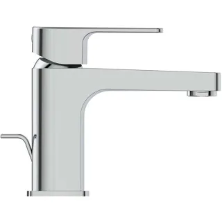 Ideal Standard Cerafine D Waschtischarmatur BC685AA H80, mit Ablaufgarnitur, Ausladung 115mm, verchromt