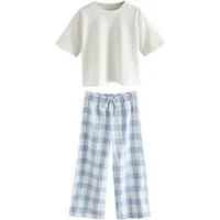 Next Pyjama Schlafanzug mit weitem Bein, 1er-Pack (2 tlg)