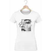 Banco T-Shirt Damen Oberteil Elegant Print Baumwolle Rundhals Casual Fit Damen Baumwollshirt Elegant Print Rundhals Casual weich Fit style go