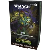 Magic the Gathering Sammelkarte MTG Geheim Strixhaven Commander Deck Blütenwerk Pestilenz DE
