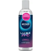 MY.SIZE Gleitgel Lube Me 3-in-1, medizinisches Gleitmittel auf Wasserbasis, wärmend, prickelnd und Höhepunkt verstärkend