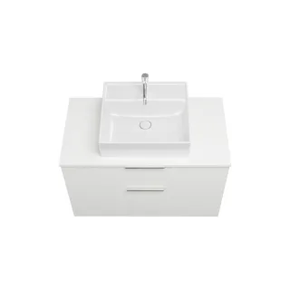 Burgbad Keramik Waschtisch-Set Eqio Weiß Hochglanz/Alpinweiss, SGUP100F2009C0001 SGUP100F2009C0001