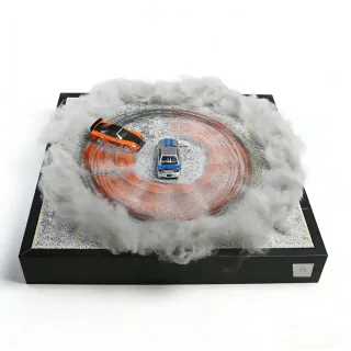 MoreArt 970204 1/64 Mini RC Car Parts Drift Turntable Scene 01 Version Simulation Model Rotatable Miniature Landscape