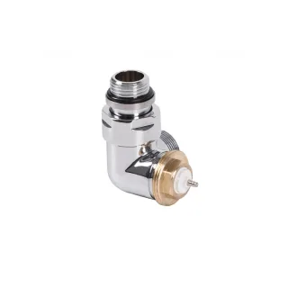 Terma Winkeleck-Thermostatventil CYLINDER GZ 1/2"-GZ 24-19 links, TGZTCR002, Chrom TGZTCR002