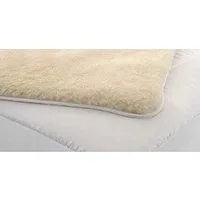 Matratzenschoner Merino Matratzenauflage aus Wolle und Baumwolle Welt der Träume, 4 elastische Eckbänder